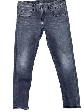 R13 Jeans Italy Boy Skinny Fit Denim Vintage Black Size 28